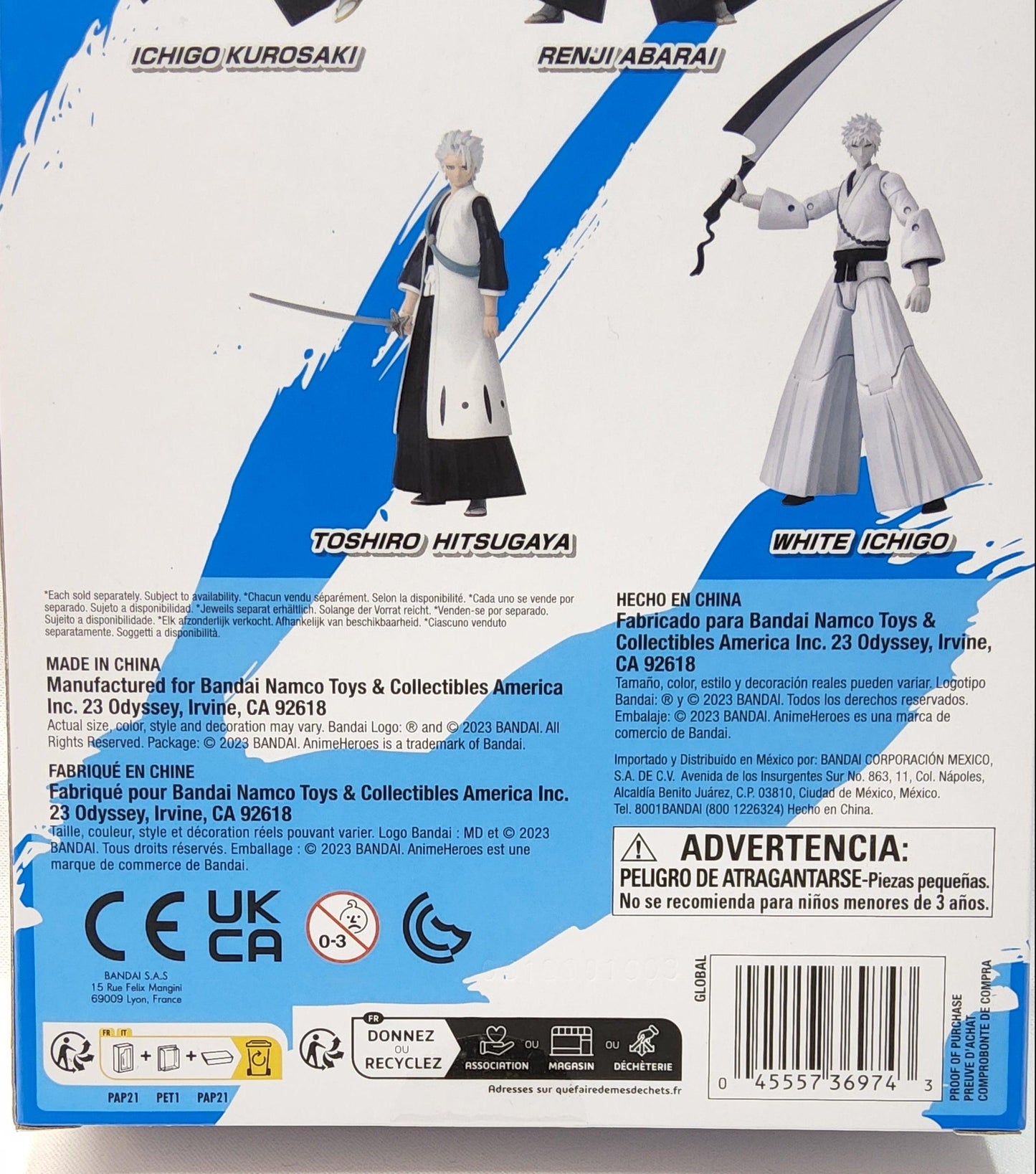 Bandai Namco Anime Heroes Bleach White Ichigo 7" Action Figure - Logan's Toy Chest