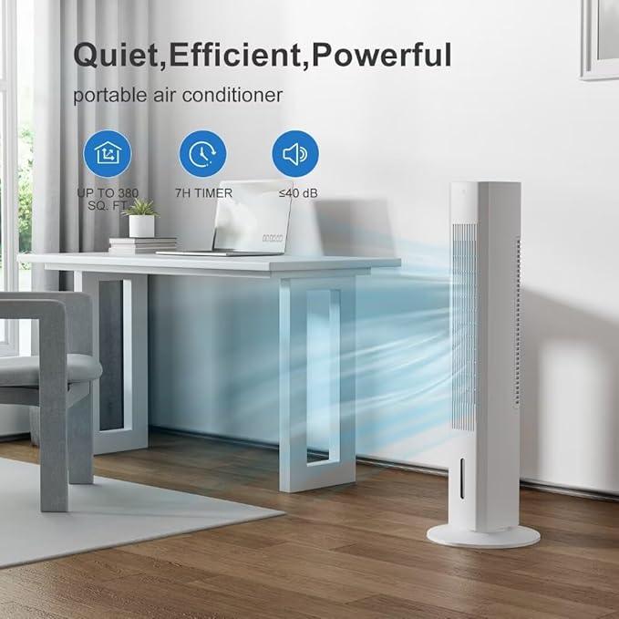 BEBEGINE 3-in-1 Portable Air Conditioner Tower Fan, Remote, Oscillating - Logan's Toy Chest