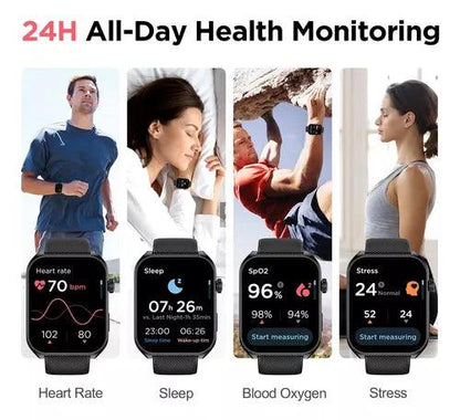 BENIO Lark 3 Smart Watch, 2.04" AMOLED, Heart Rate/Sleep Monitor, Waterproof - Logan's Toy Chest