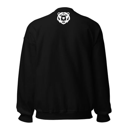 Black & White Bear Shadow Print Unisex Sweatshirt - Logan's Toy Chest