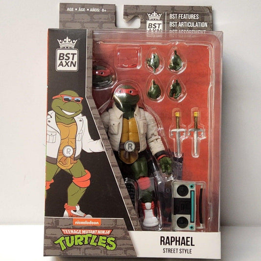 BST AXN Raphael Action Figure - TMNT Street Style - Logan's Toy Chest