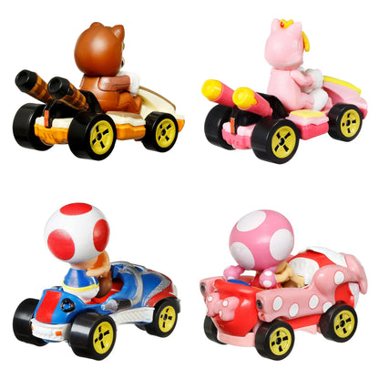 Hot Wheels Mario Kart 4-Pack 1:64 Scale Die-Cast Vehicles Collectible