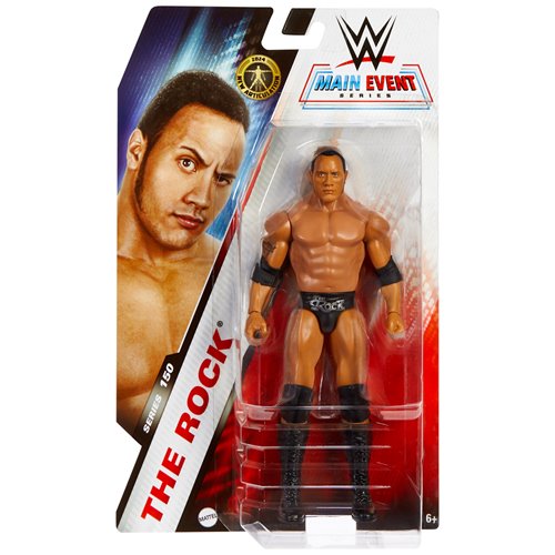 WWE Main Event Series 150 The Rock Action Figure 6" Collectible by Mattel