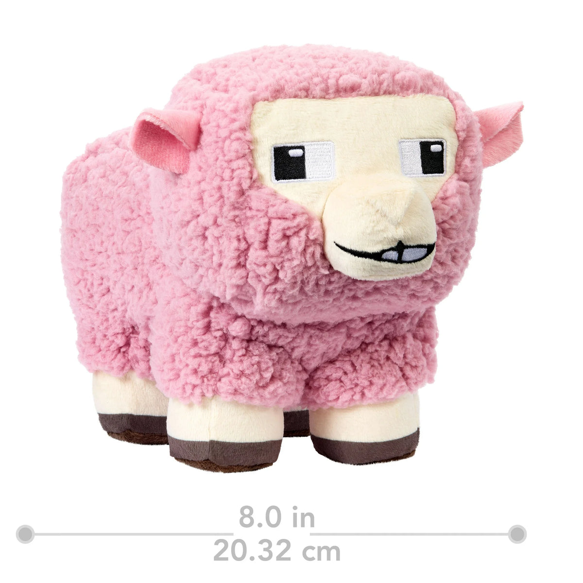 Minecraft Pink Sheep 8" Plush Doll – Movie Edition Collectible Soft Toy for Fans