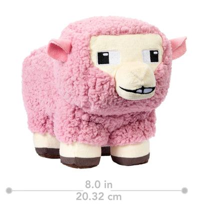 Minecraft Pink Sheep 8" Plush Doll – Movie Edition Collectible Soft Toy for Fans