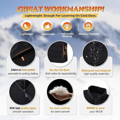 CaiQiXuan Heated Vest with 10000mAh Battery - 8 Heating Zones for Men & Women - Logan's Toy Chest