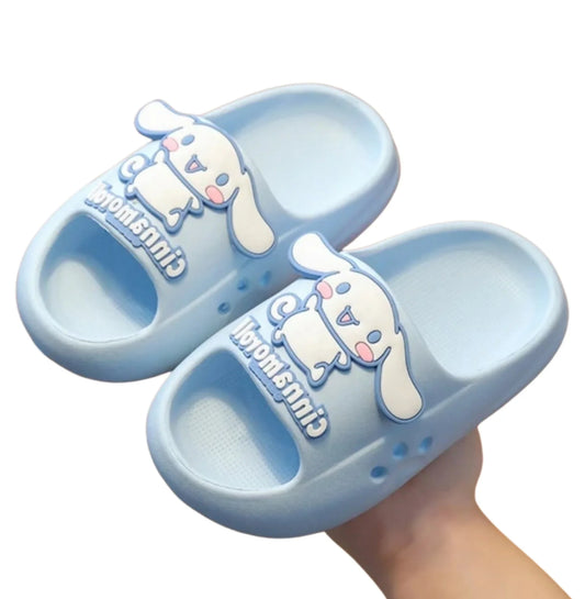 Cinnamoroll Big Smile Slides – Light Blue Eva Sandals Women 5.5–6 - Logan's Toy Chest