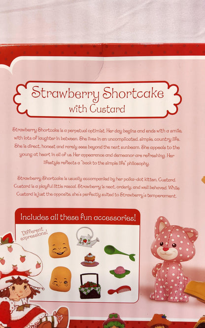 Classic Strawberry Shortcake with Custard Berry Sweet Scent 6" Action Figure - Logan's Toy Chest