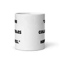 Coffee + Collectibles = Happiness White Glossy Mugs - Logan's Toy Chest