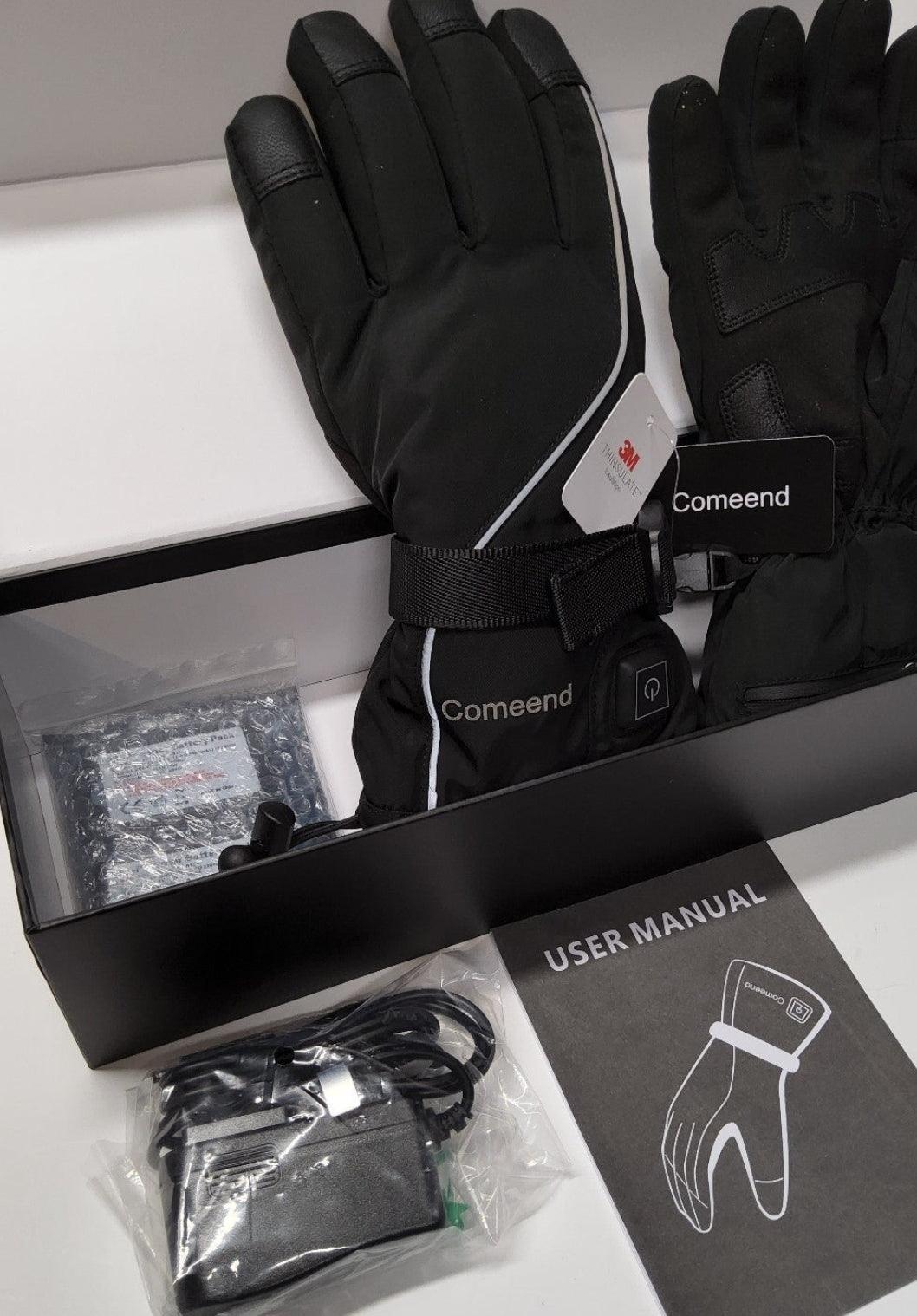 Comeend Electric Heated Gloves Small Rechargeable, Touchscreen, Waterproof - Logan's Toy Chest