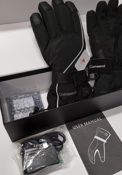 Comeend Electric Heated Gloves Small Rechargeable, Touchscreen, Waterproof - Logan's Toy Chest