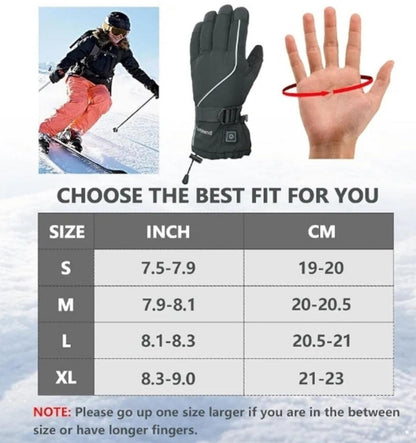 Comeend Electric Heated Gloves Small Rechargeable, Touchscreen, Waterproof - Logan's Toy Chest