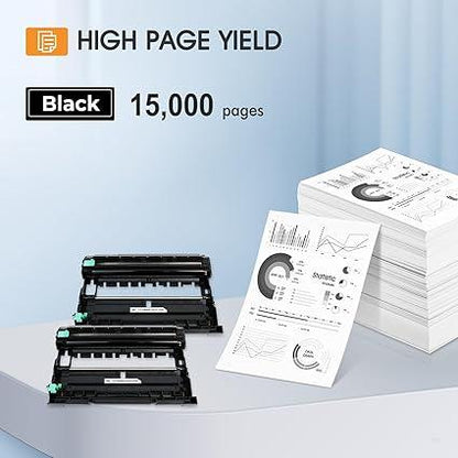Compatible DR-830 Drum Unit 2-Pack for Brother HL & MFC Series Printers - Logan's Toy Chest