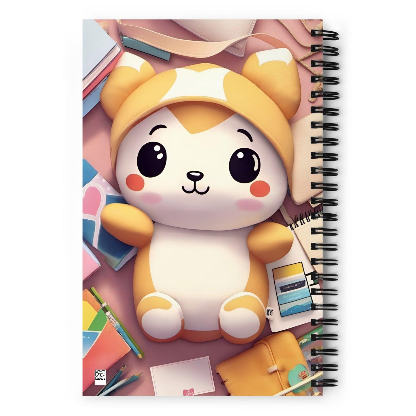 Cute Bear Cub Animation Spiral Notebook - Logan's Toy Chest