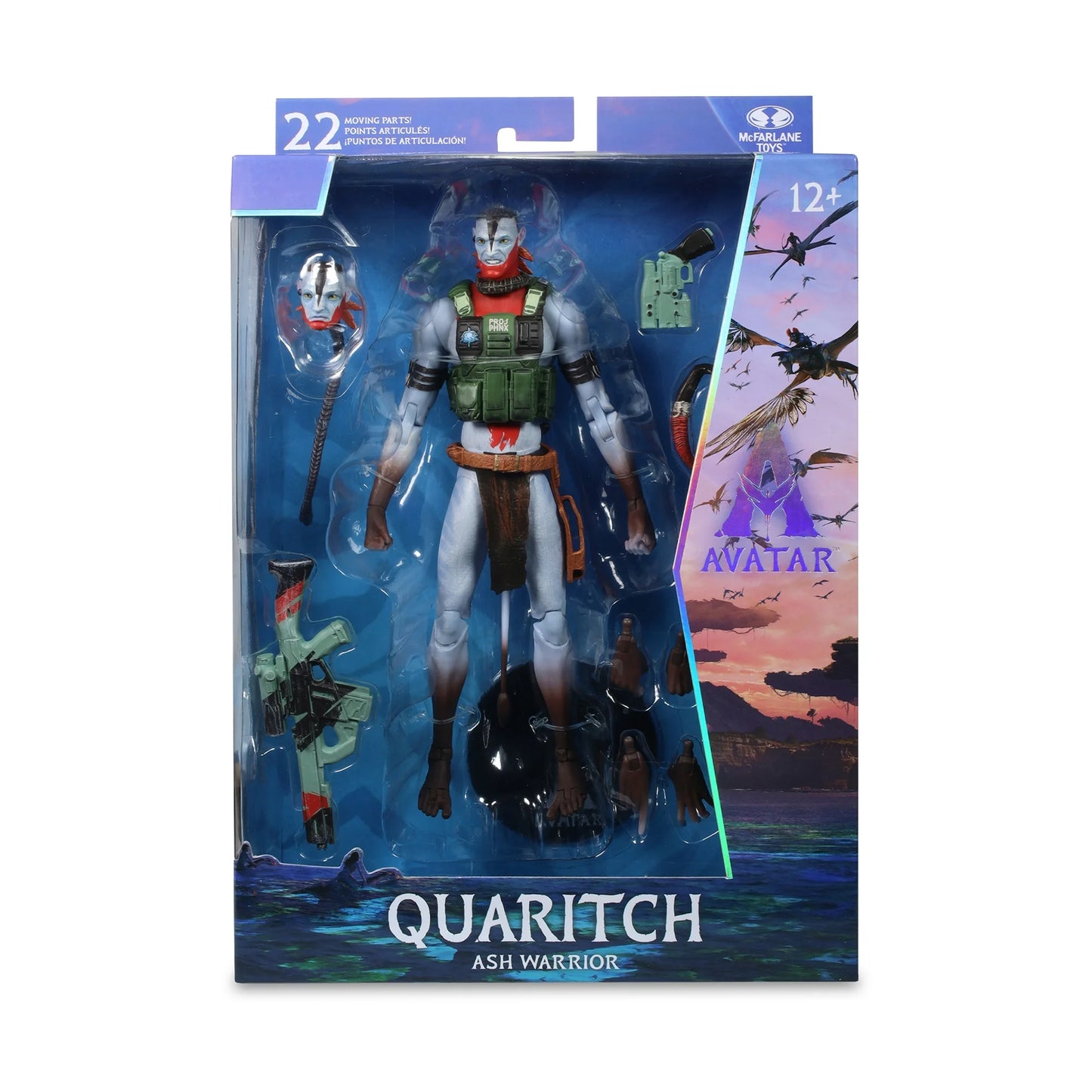 Avatar Fire and Ash Quaritch Ash Warrior 7-Inch Collector Action Figure