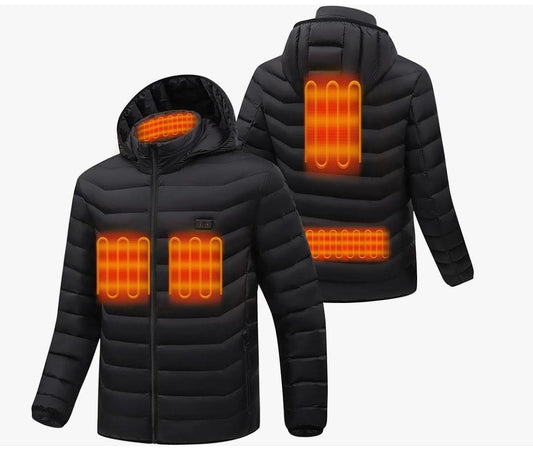 Decrum Heated Jackets For Men - Large Rechargeable Puffer, Winter Warmth Coat - Logan's Toy Chest