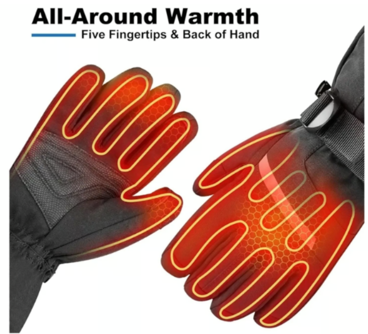 DINSVTA Heated Gloves - Rechargeable Winter Skiing (Medium/Unisex) - Logan's Toy Chest