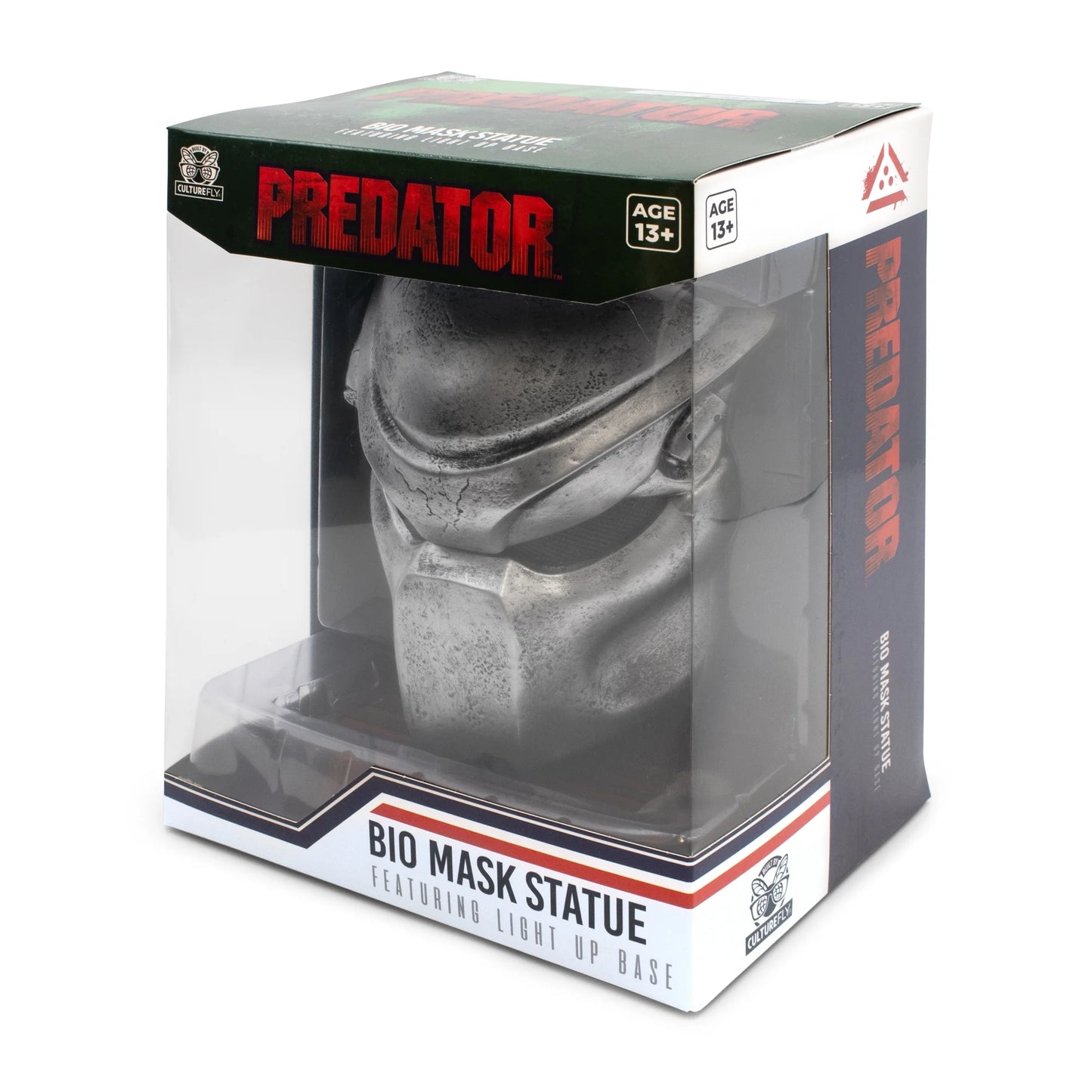 Predator 9-Inch Deluxe Replica Mask with Light-Up Display Stand by CultureFly