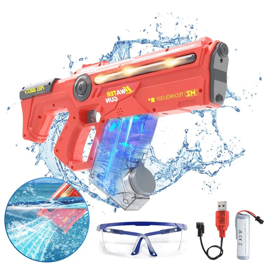 EagleStone LED Electric Water Gun 650CC, 33FT Range - Pool Party Toy - Logan's Toy Chest