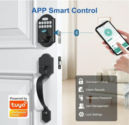 ENOKER Keyless Smart Lock - Fingerprint Keypad Bluetooth Auto-Lock App Controled - Logan's Toy Chest