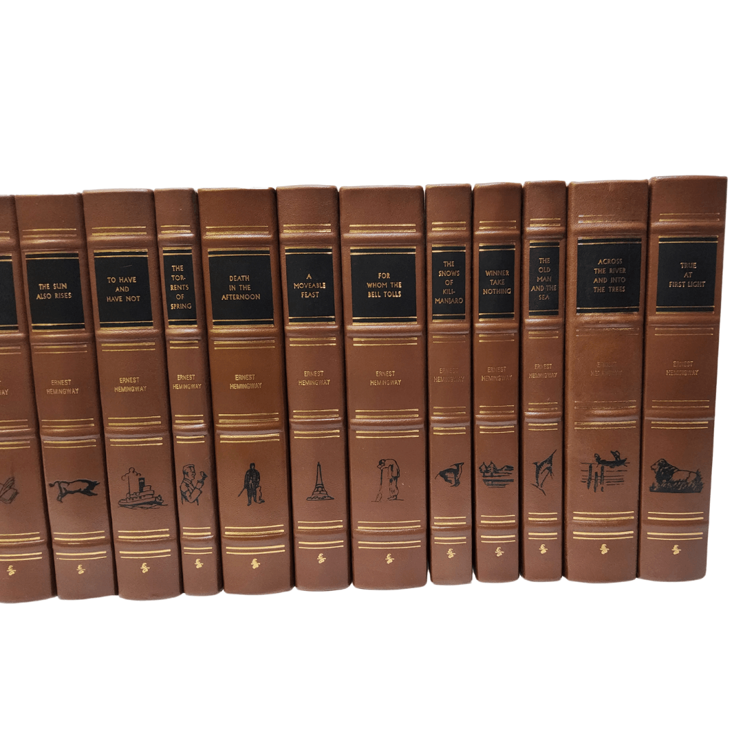 Ernest Hemingway 20 Volume Collector's Edition Book Set Easton Press Leather Set - Logan's Toy Chest