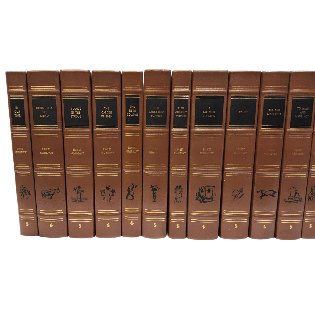 Ernest Hemingway 20 Volume Collector's Edition Book Set Easton Press Leather Set - Logan's Toy Chest