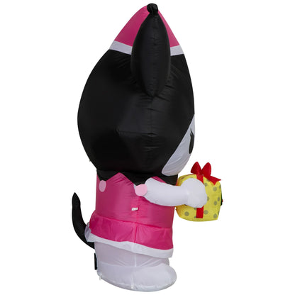 Hello Kitty 4.5 ft Kuromi & Yellow Present Christmas Inflatable
