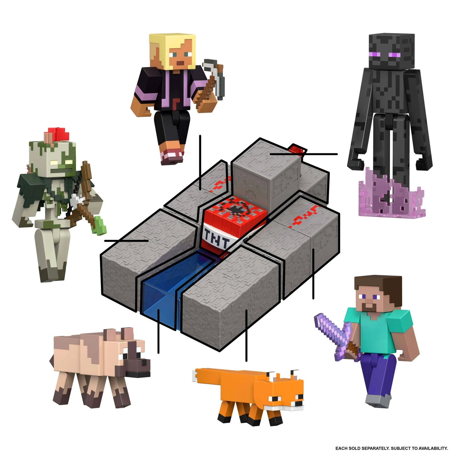 Minecraft Enderman 3.25-Inch Action Figure with Accessory & Redstone Piece