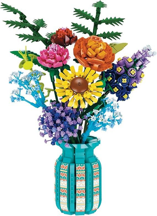 FAFAFA Toys Flower Bouquet Building Blocks Set – DIY Botanical Collection - Logan's Toy Chest