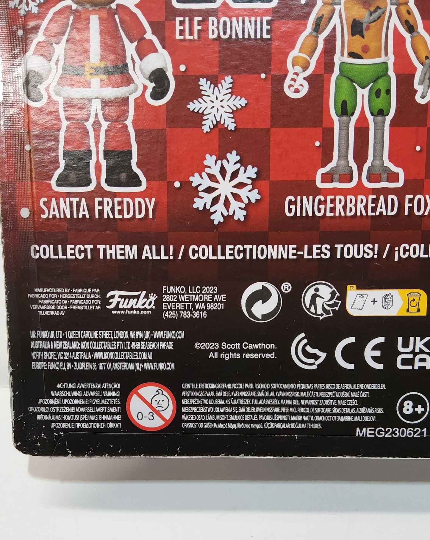 FNAF Five Nights at Freddy's Gingerbread Foxy 5" Holiday Christmas Figure - Logan's Toy Chest