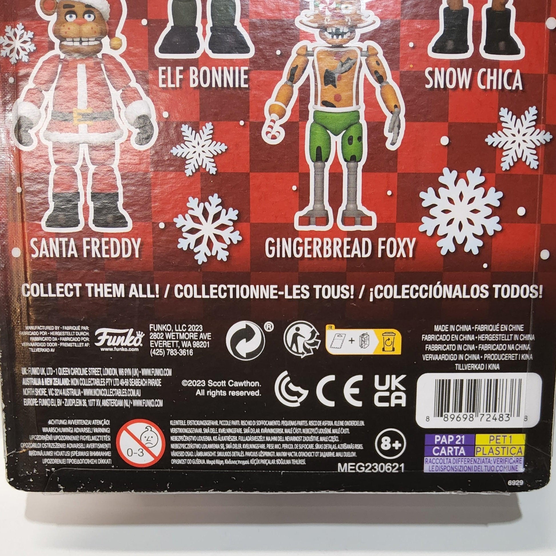 FNAF Five Nights at Freddy's Gingerbread Foxy 5" Holiday Christmas Figure - Logan's Toy Chest