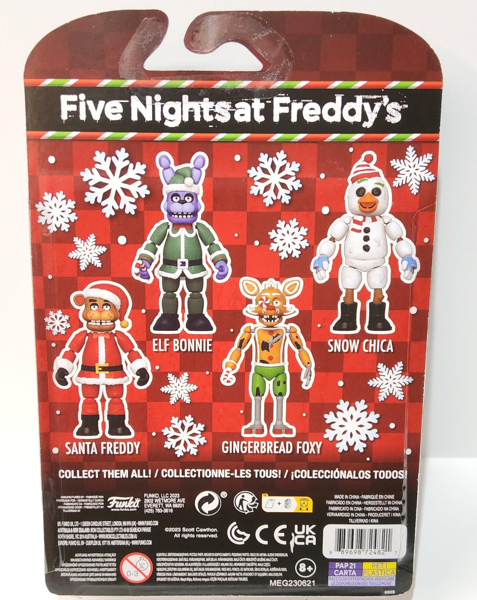 Funko Pop! FNAF Holiday 2023 Set of 4 - Five Nights at Freddy's - Holiday  Freddy, Holiday Bonnie, Holiday Foxy and Gingerbread Chica