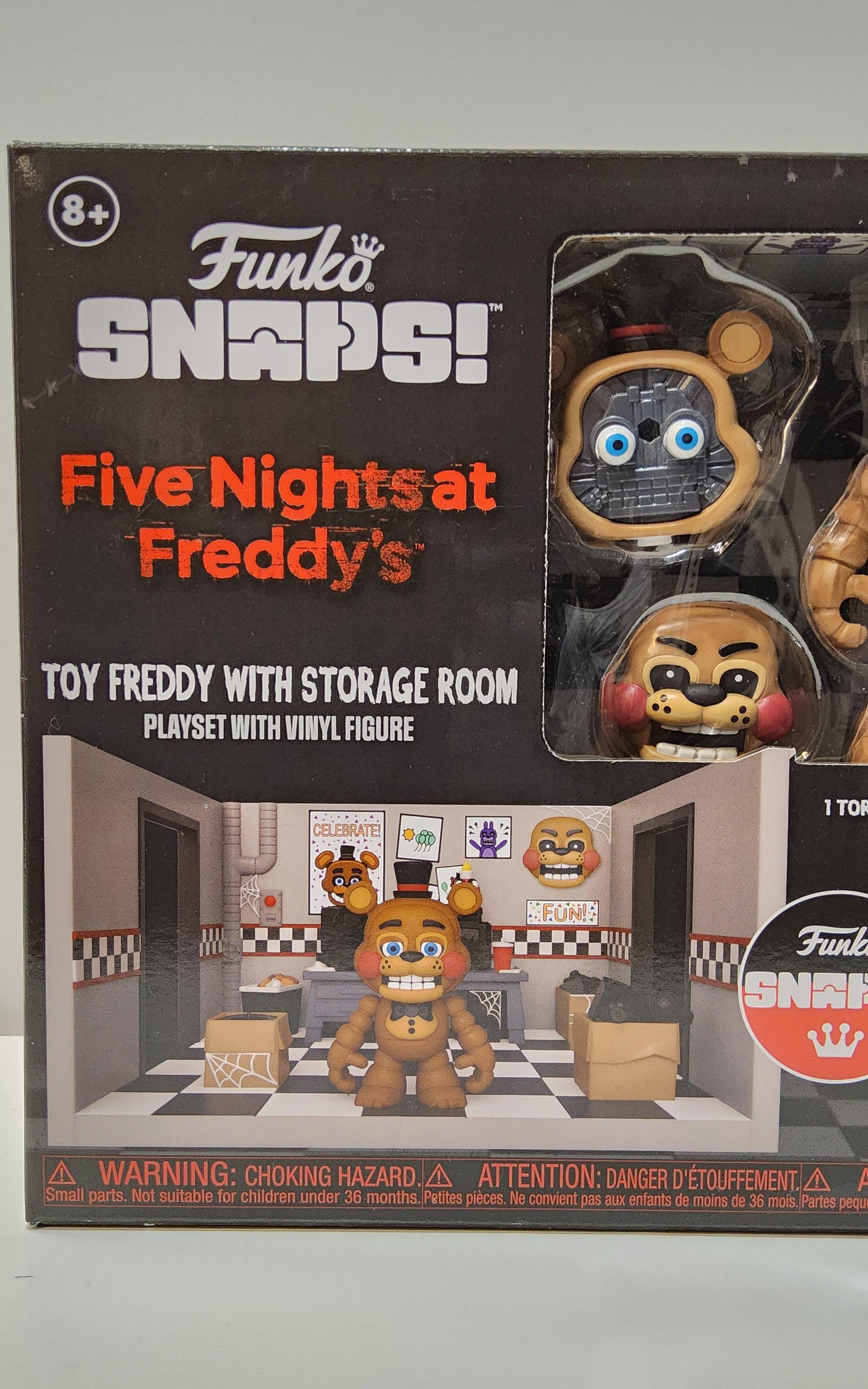 Funko FNAF Toy Freddy 3 Figure with Storage Room Playset