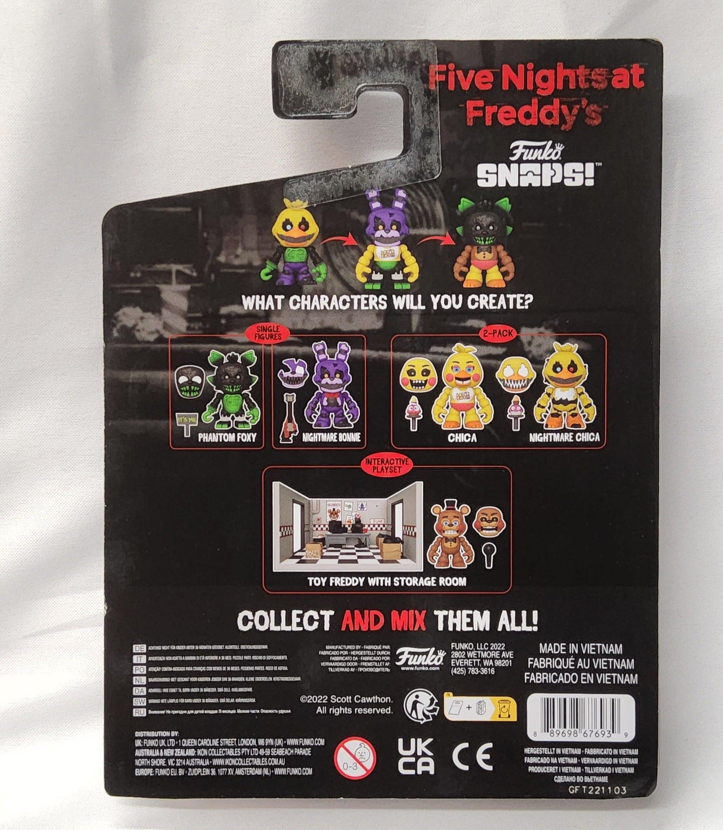 Funko Snaps! FNAF Nightmare Bonnie Five Nights at Freddy's Action Figure - Logan's Toy Chest