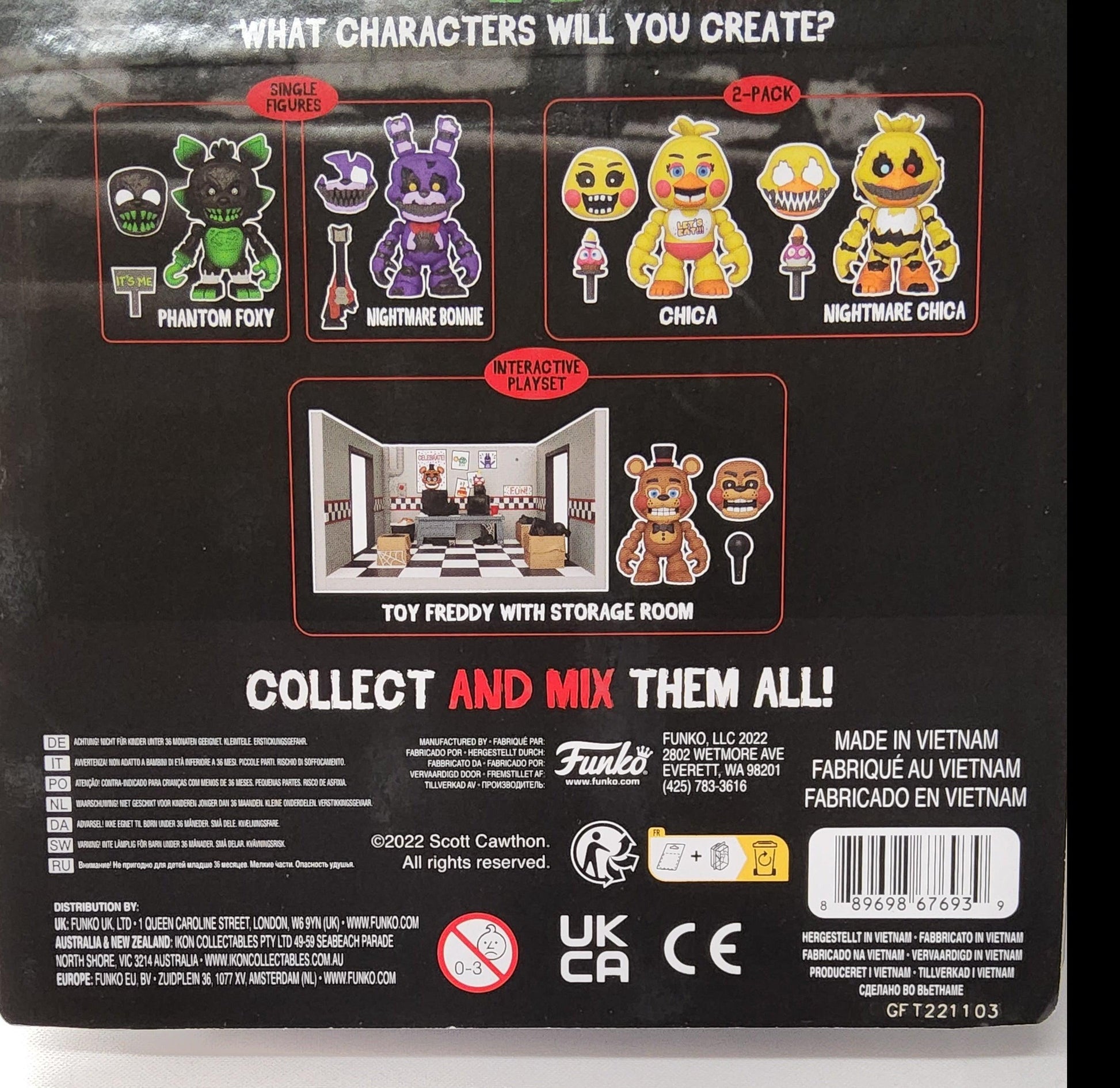 Funko Snaps! FNAF Nightmare Bonnie Five Nights at Freddy's Action Figure - Logan's Toy Chest