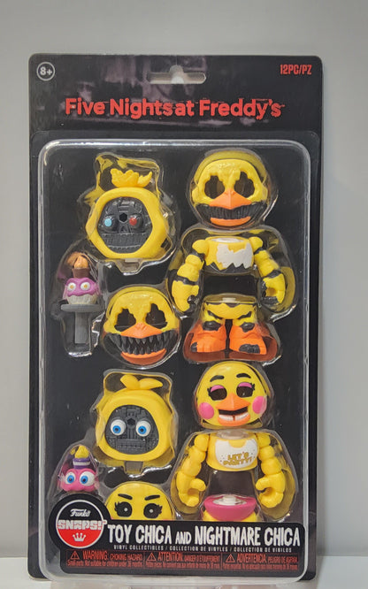 Funko Snaps! FNAF Toy Chica & Nightmare Chica 2-Pack Vinyl Figures - Logan's Toy Chest