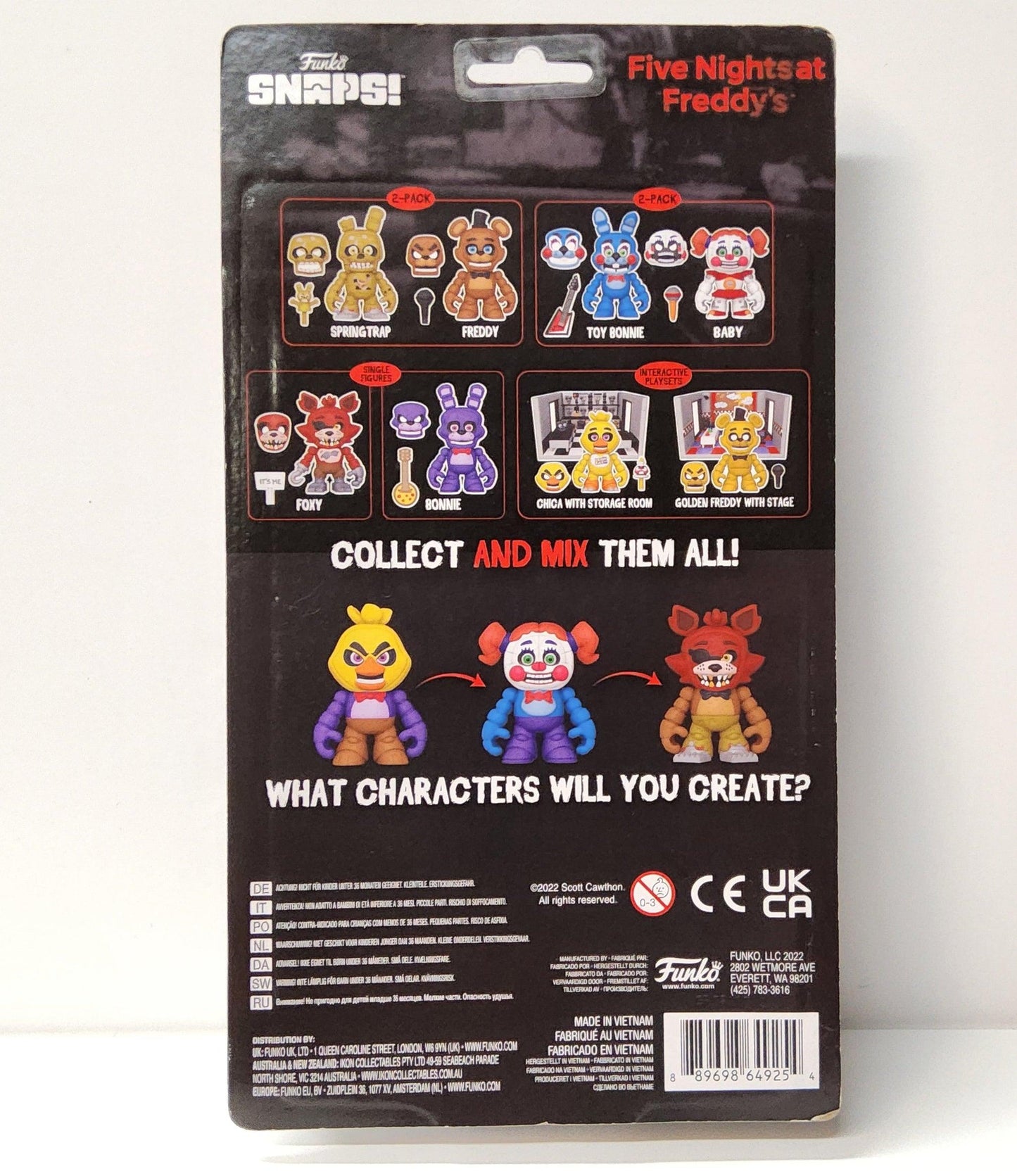 Funko Toy Bonnie and Baby FNAF Five Nights at Freddy's Funko Snaps Playset - Logan's Toy Chest