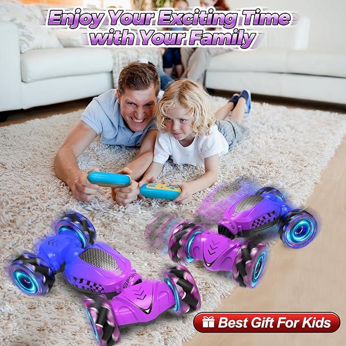 Gesture Sensing RC Stunt Car - 4WD 360° Rotate Remote Control Car for Kids - Logan's Toy Chest