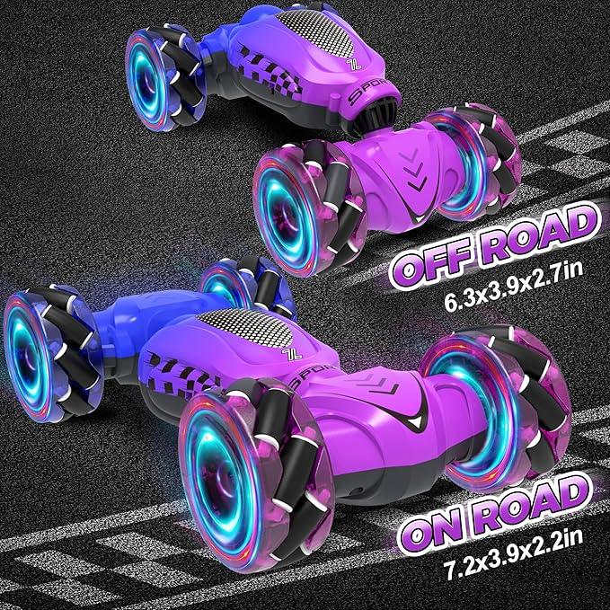 Gesture Sensing RC Stunt Car - 4WD 360° Rotate Remote Control Car for Kids - Logan's Toy Chest