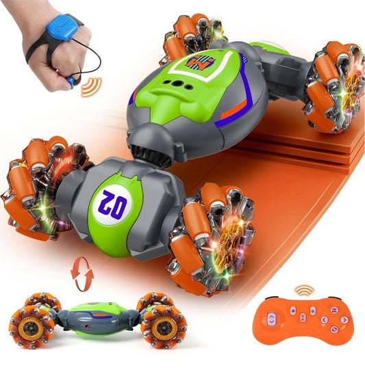 Gesture Sensing RC Stunt Car - 4WD Remote Control for Boys - Logan's Toy Chest