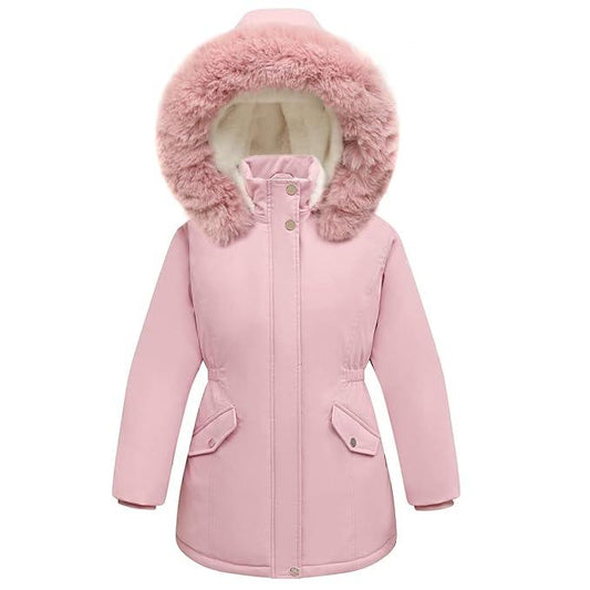 Girls' Waterproof Winter Parka Puffer Jacket with Hood – Warm Outerwear - Logan's Toy Chest