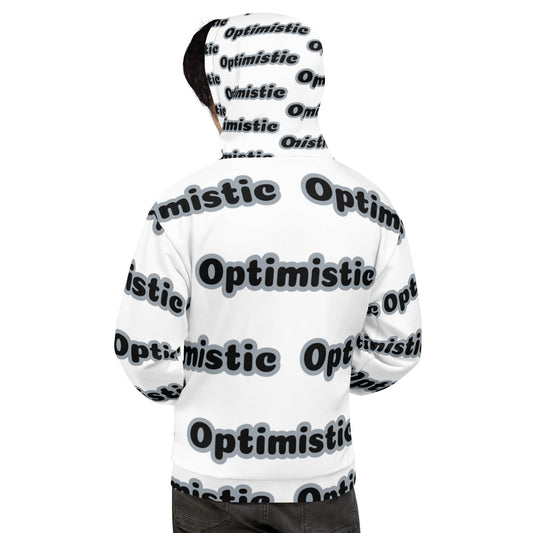 Gray Highlighted Optimistic Black All Over Print Unisex Hoodie - Logan's Toy Chest