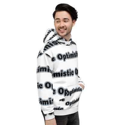 Gray Highlighted Optimistic Black All Over Print Unisex Hoodie - Logan's Toy Chest