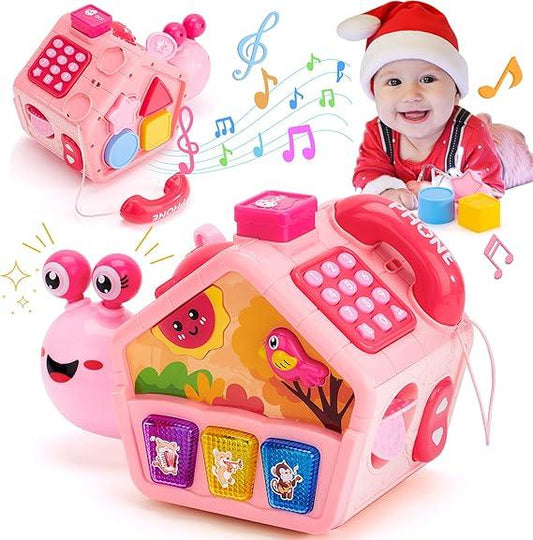 Hahaland Musical Crawling Snail Toy for Babies | Bilingual Learning - Logan's Toy Chest