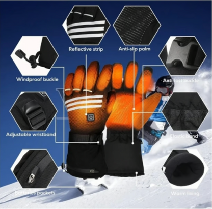 Hccsport Cold Weather Gloves Waterproof Anti-Slip Hand Warmers Skiing Large - Logan's Toy Chest