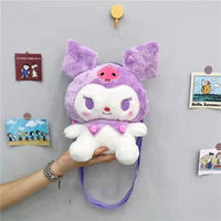 Hello Kitty & Friends My Melody Kuromi Cinnamoroll Kawaii Plush Backpack Plushies - Logan's Toy Chest