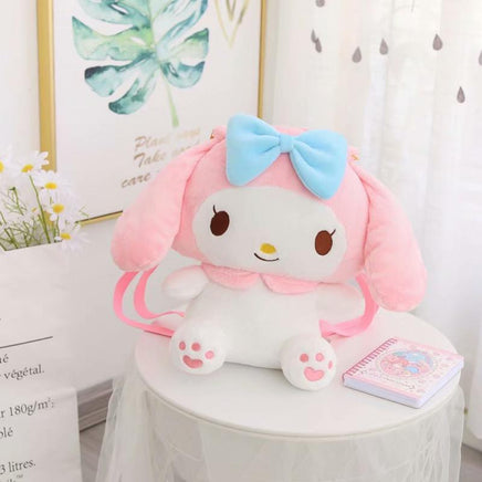 Hello Kitty & Friends My Melody Kuromi Cinnamoroll Kawaii Plush Backpack Plushies - Logan's Toy Chest