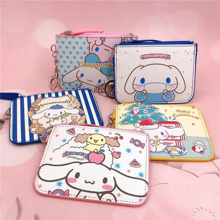 Hello Kitty Cinnamoroll Coin Bag Wallet Keychain Coin Purse - Logan's Toy Chest