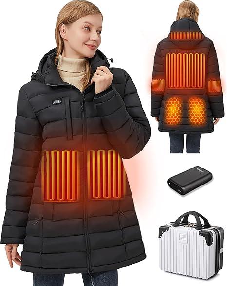 Hengriacly Women’s Heated Jacket – 8Zone Graphene Heating with Battery Pack - Logan's Toy Chest