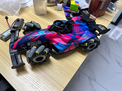 High-Speed Stunt Racing RC Car w/ Spray, Lights & Music for Kids 6+ - Logan's Toy Chest